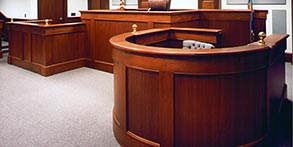 Limited High-End Casework at Courtroom